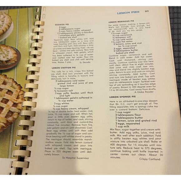 The Boston Globe Cookbook for Brides. First Edition c. 1963 Rare - Picture 7 of 9